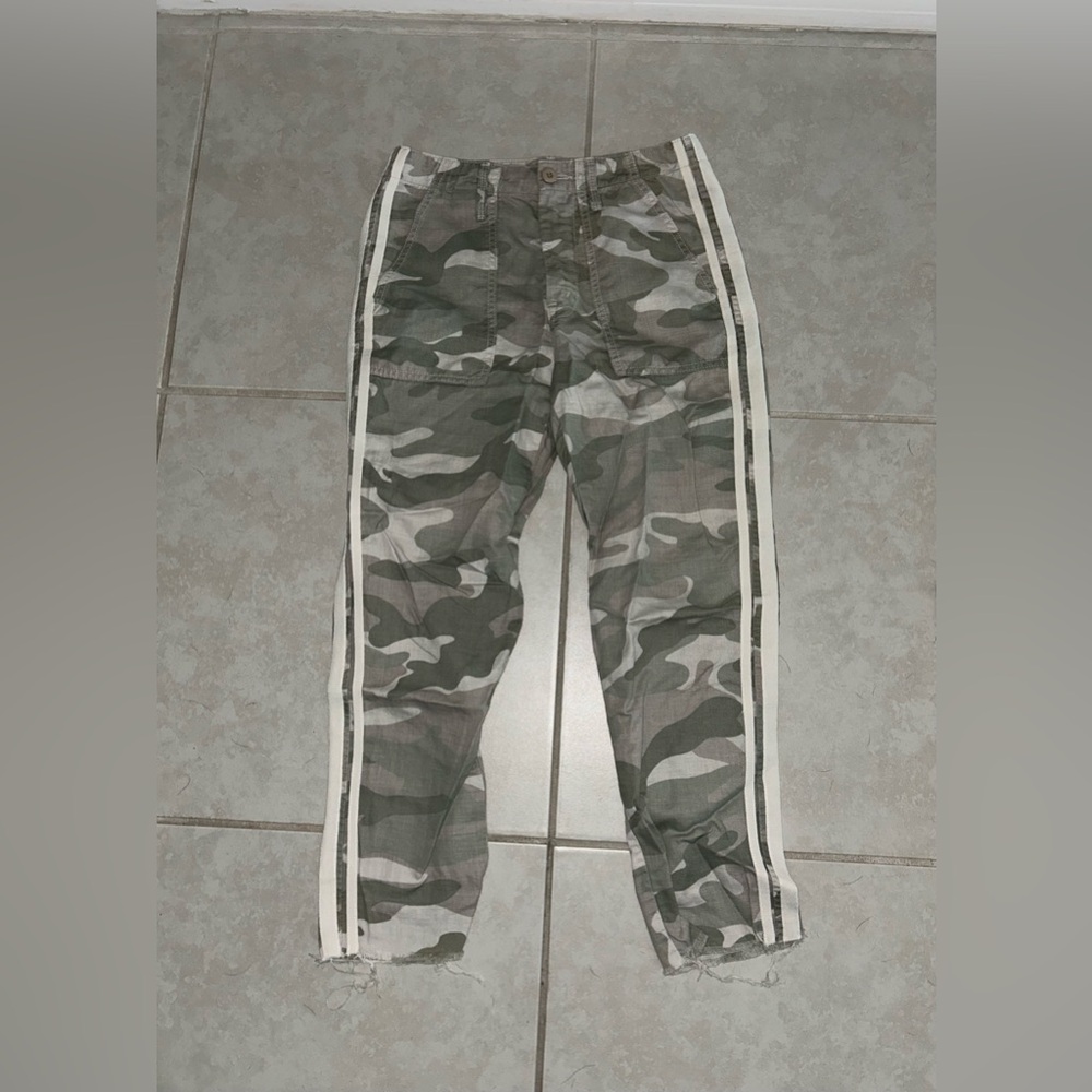 MOTHER Camouflage Pants with Neutral Tones